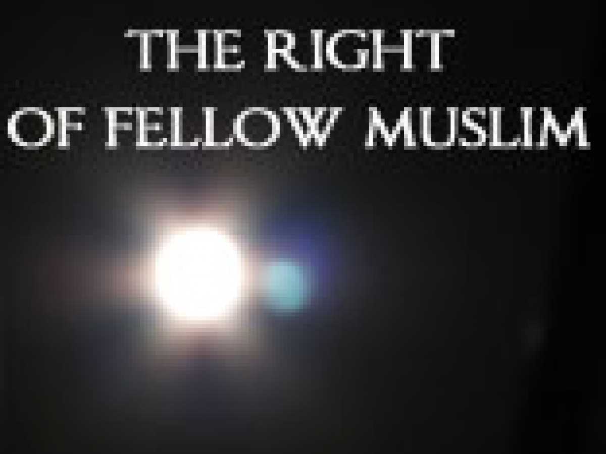 The Rights of Fellow Muslims