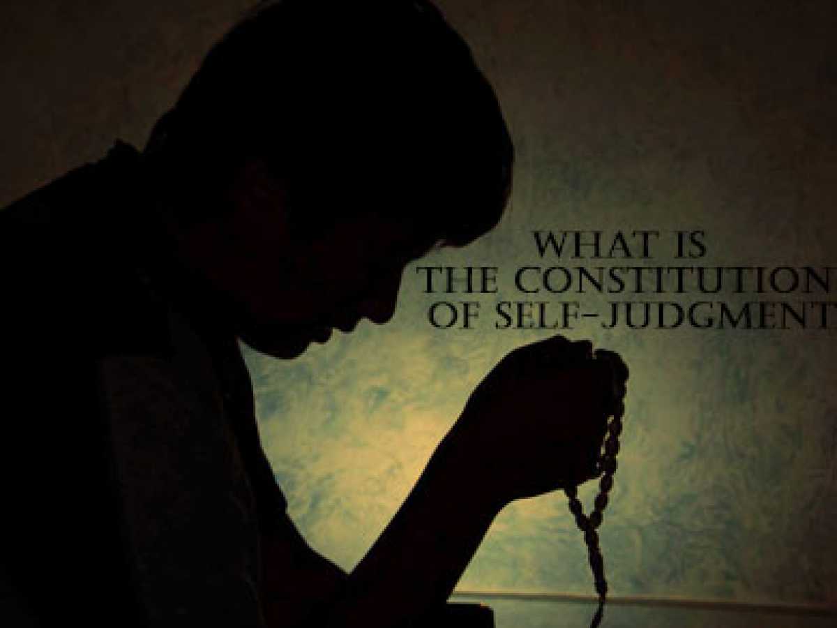 What is the Constitution of Self-Judgment?