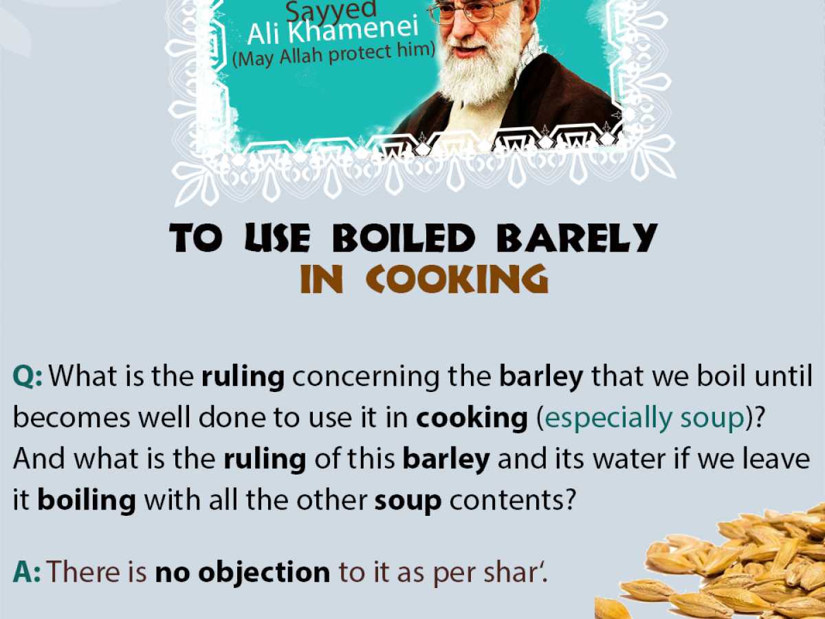 To Use Boiled Barely in Cooking