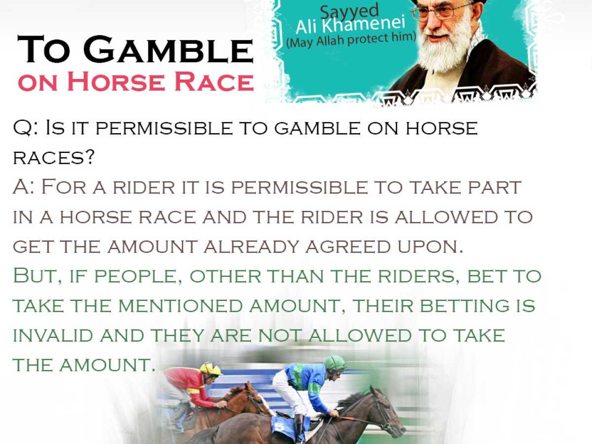 To Gamble on Horse Race
