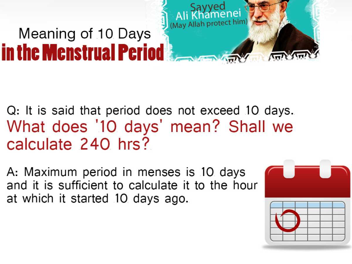 Meaning of 10 Days in the Menstrual Period