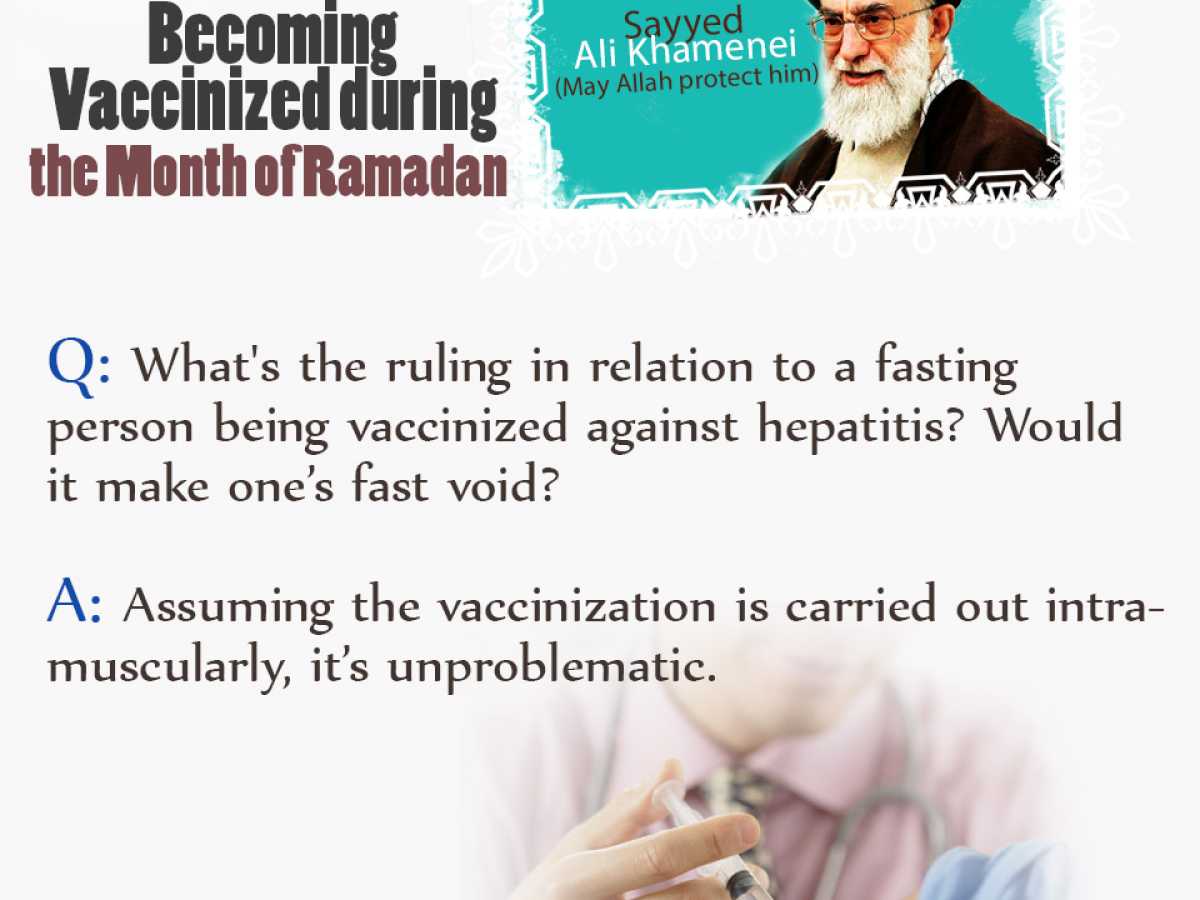 Becoming Vaccinized during the Month of Ramadan