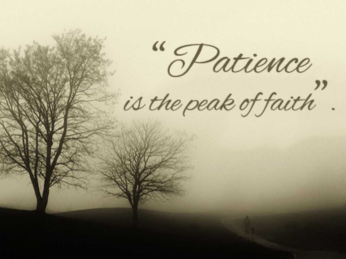 Patience in Narrations